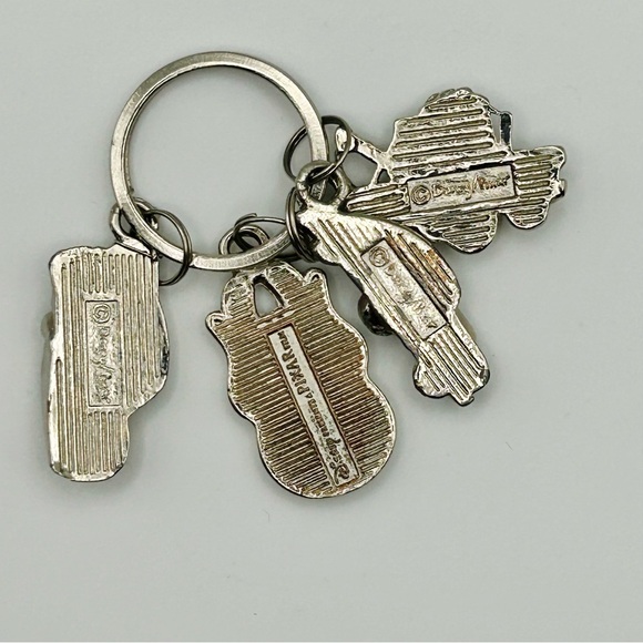 Silver Disney Pixar Collectors Cars Keychain with Charms - Picture 6 of 6